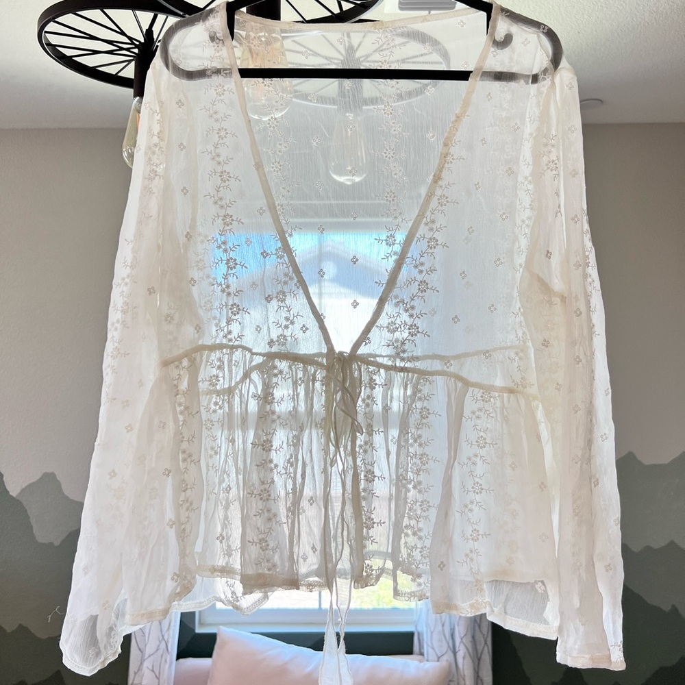Organza top for summer